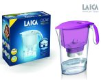   LAICA CLEAR LINE lila vízszűrő kancsó mechanikus kijelzővel és 1 db bi-flux univerzális szűrőbetéttel